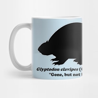 *Back* Glyptodon clavipes (Giant Armadillo) Black Print Mug